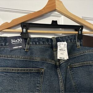 Lands' End Men's Traditional Fit Square Rigger Jeans - Blue